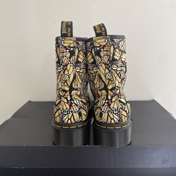 Doc Dr. Martens 1460 Butterfly Print Suede Lace Up Boots Ladies Size US 5 NWOB - Picture 4 of 5